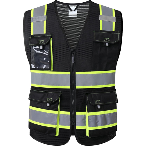 high visibility mesh men women safety vest multipack