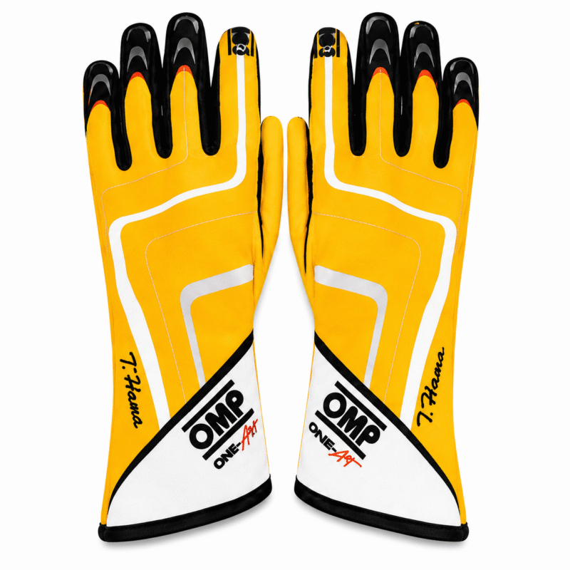 omp one art yellow white racing gloves professional karting glove pair silicone printed palm grip safety wear track day gauntlet gloves omp one art yellow white racing gloves professional karting glove pair silicone printed palm grip safety wear track day gauntlet gloves