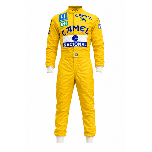 omp camel ayrton senna racing suit yellow honda elf nacional replica level 2 race overalls protective track suit motorsport clothing omp camel ayrton senna racing suit yellow honda elf nacional replica level 2 race overalls protective track suit motorsport clothing