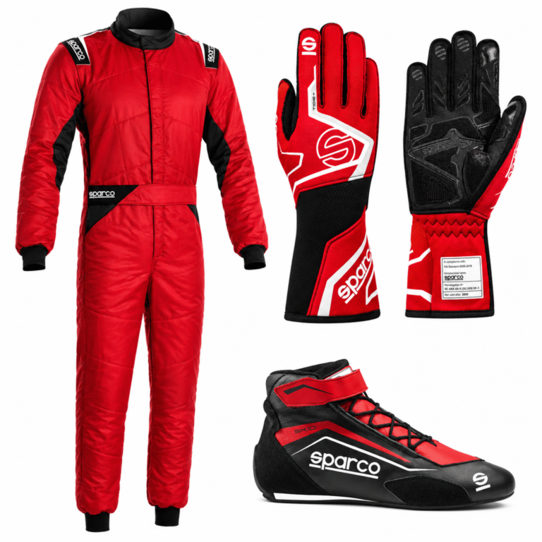 Sparco Sprint Racing Suit Kit with Skid Shoes & Tide Gloves