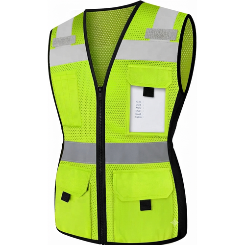 Kartwears High Visibility Mesh Reflective Women Safety Vest Multipack