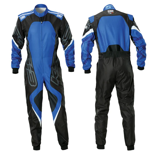 blue black go kart racing suit printed karting gear level 2 race overalls track protective suit motorsport clothing