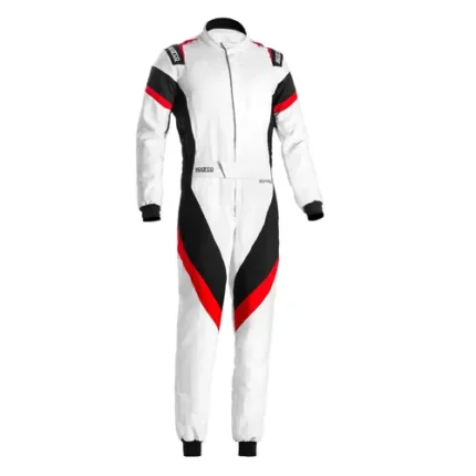 Sparco Victory Go Kart Racing Suit | White & Red