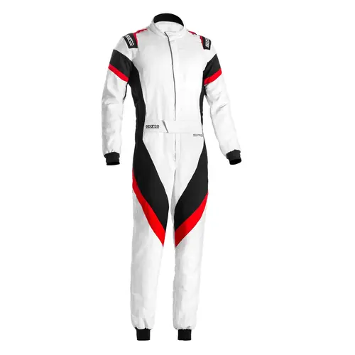 Sparco Victory Go Kart Racing Suit | White & Red