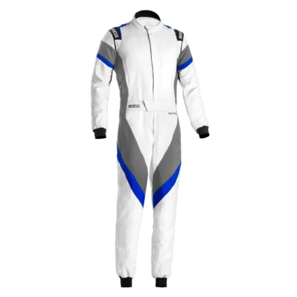 Sparco Victory Go Kart Racing Suit | White & Blue