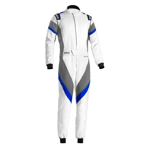 Sparco Victory Go Kart Racing Suit | White & Blue