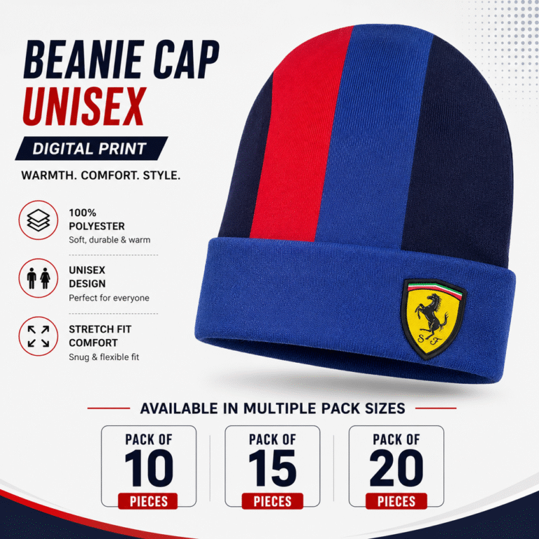 Scuderia Ferrari Beanie Unisex Cap Digital Print Multipack Scuderia Ferrari Beanie Unisex Cap Digital Print Multipack