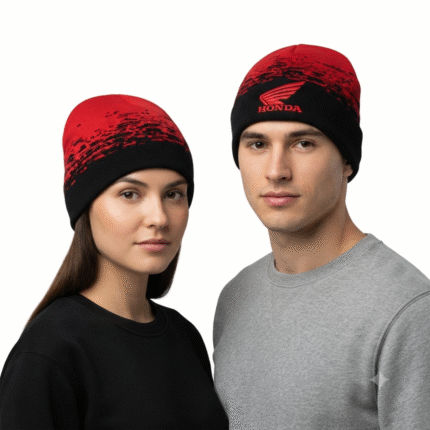 Honda Beanie Hat Unisex Winter Knit Cap Sportswear Red Black Multipack