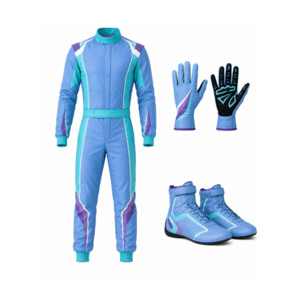 Go Kart Racing Suit Complete Kit Digital Printed Level 2 Kart Suit Shoes & Gloves