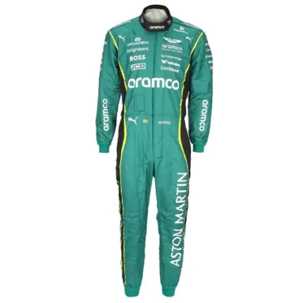 Custom Aston Martin F1 Fernando Alonso Go-Kart Suit