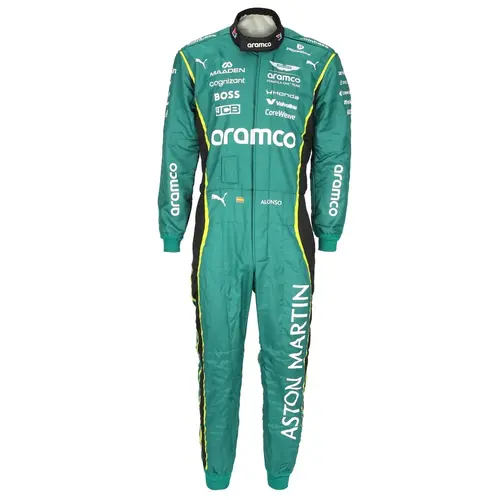 Custom Aston Martin F1 Fernando Alonso Go-Kart Suit