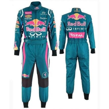Red Bull Infiniti Custom Racing Suit – Digitally Printed Vettel #1 Jumpsuit for Kids & Adults by UK Sports