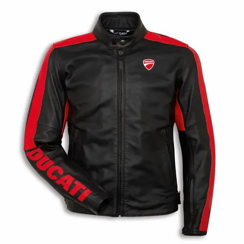 Men's Ducati Leather Racing Motorcycle Jacket | Kartwears