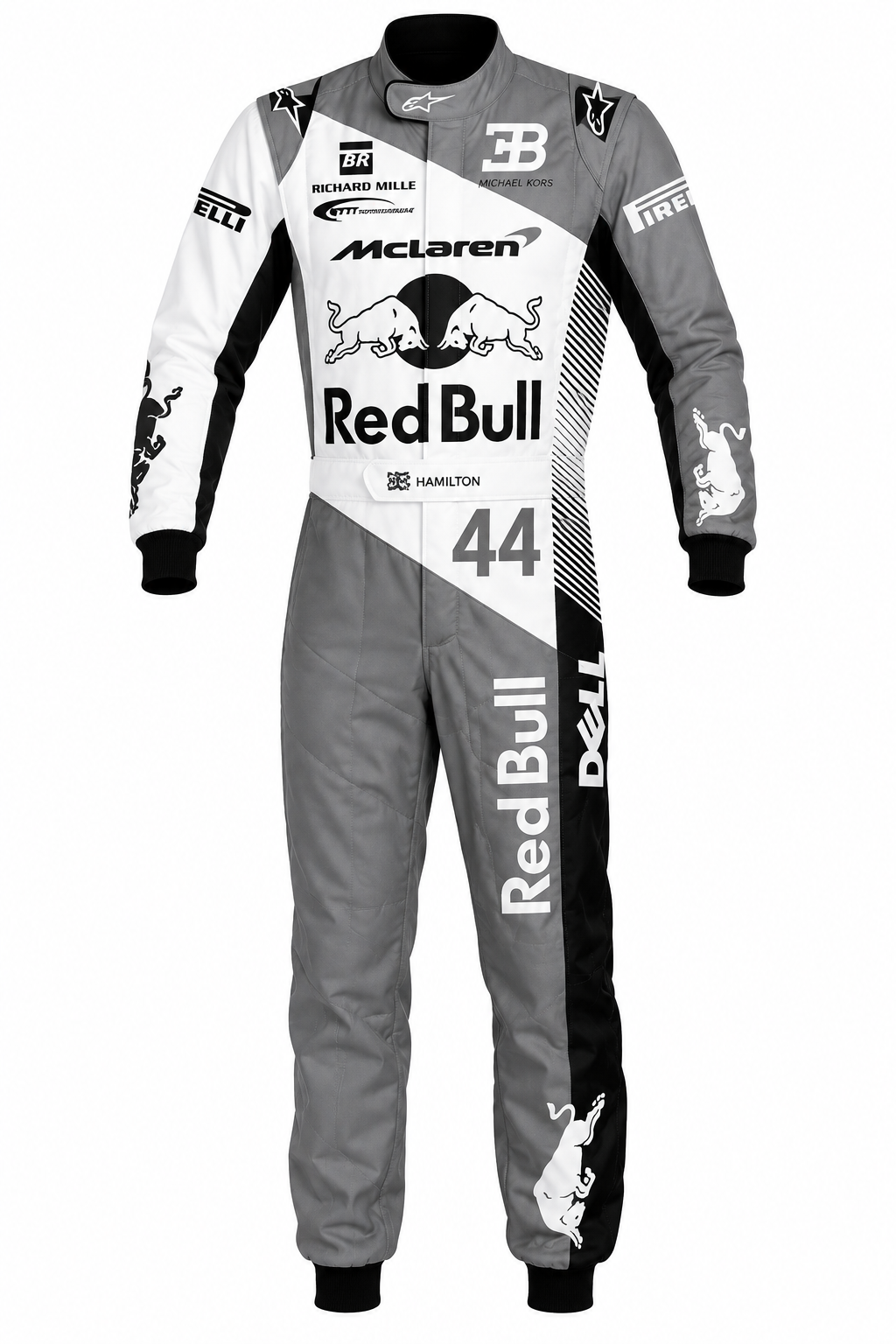 Red Bull Go-Kart Racing Suit Digital Printed Custom Designed Kart Suit for Kids & Adults - Image 3