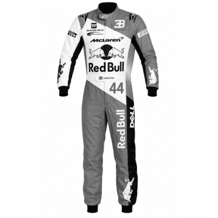 Red Bull Go-Kart Racing Suit Digital Printed Custom Designed Kart Suit for Kids & Adults