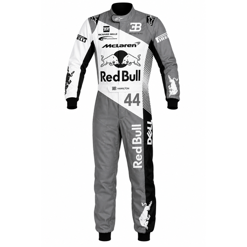 Red Bull Go-Kart Racing Suit Digital Printed Custom Designed Kart Suit for Kids & Adults