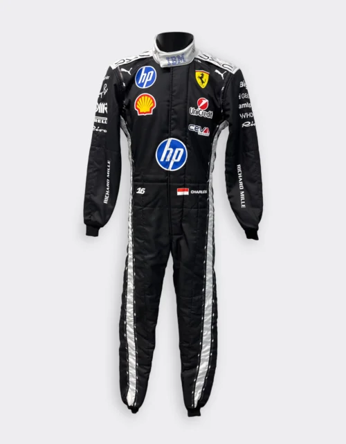 Ferrari HP Custom Racing Suit – Digitally Printed Leclerc #16 Jumpsuit for Kids & Adults by UK Sports
