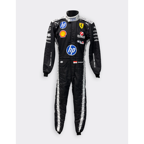 Ferrari HP Custom Racing Suit – Digitally Printed Leclerc #16 Jumpsuit for Kids & Adults by UK Sports