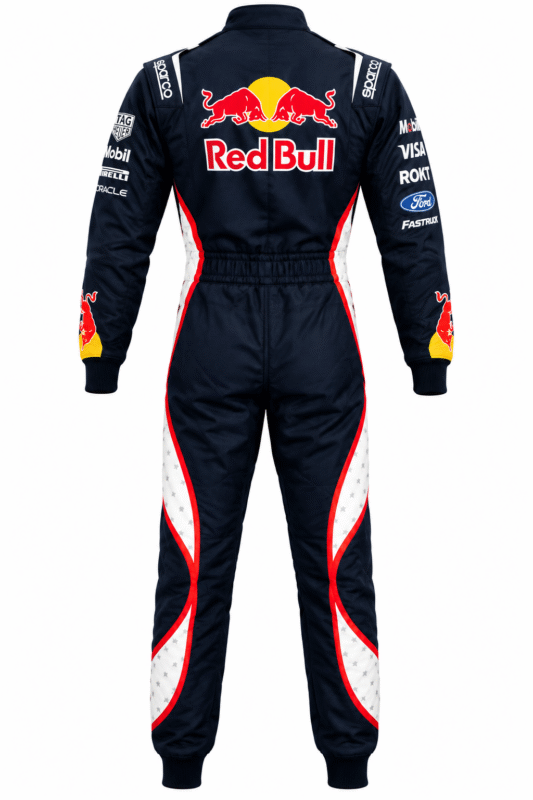 Red Bull Go-Kart Racing Suit Digital Printed Custom Designed Kart Suit for Kids & Adults - Thumbnail Image 4