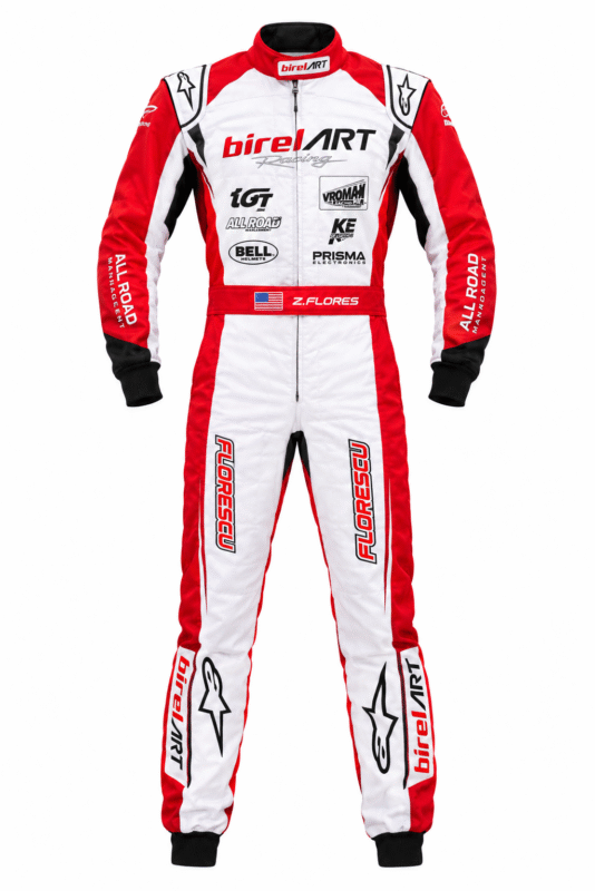 Birel ART Go-Kart Racing Suit Digital Printed Custom Designed Kart Suit for Kids & Adults - Thumbnail Image 4
