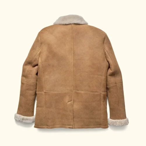 Men's Genuine Suede Shearling Leather Blazer Jacket | Kartwears