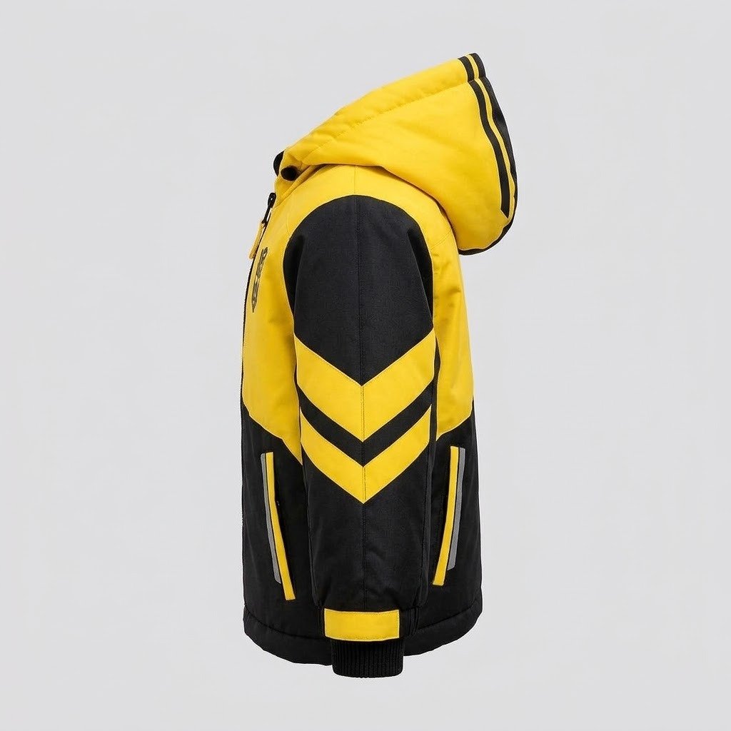 Transformers Bumblebee Winter Puffer Jacket – Kids Digital Print Coat (3-13 Years) - Image 3