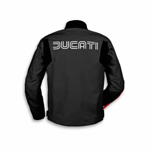 Kartwears Men's Ducati Leather Racing Motorcycle Jacket – Digital Print & YKK Zip