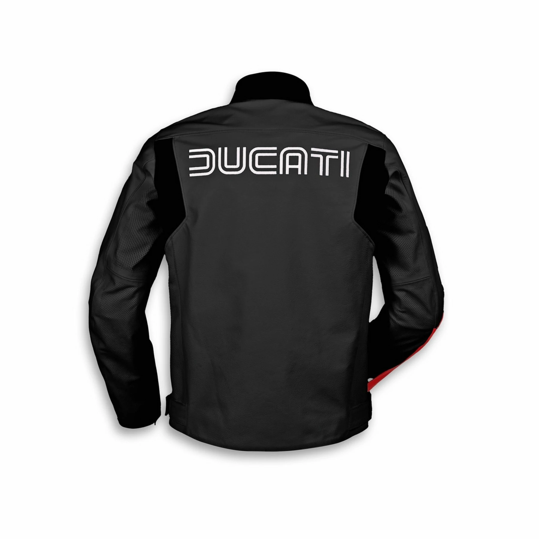 Kartwears Men's Ducati Leather Racing Motorcycle Jacket – Digital Print & YKK Zip